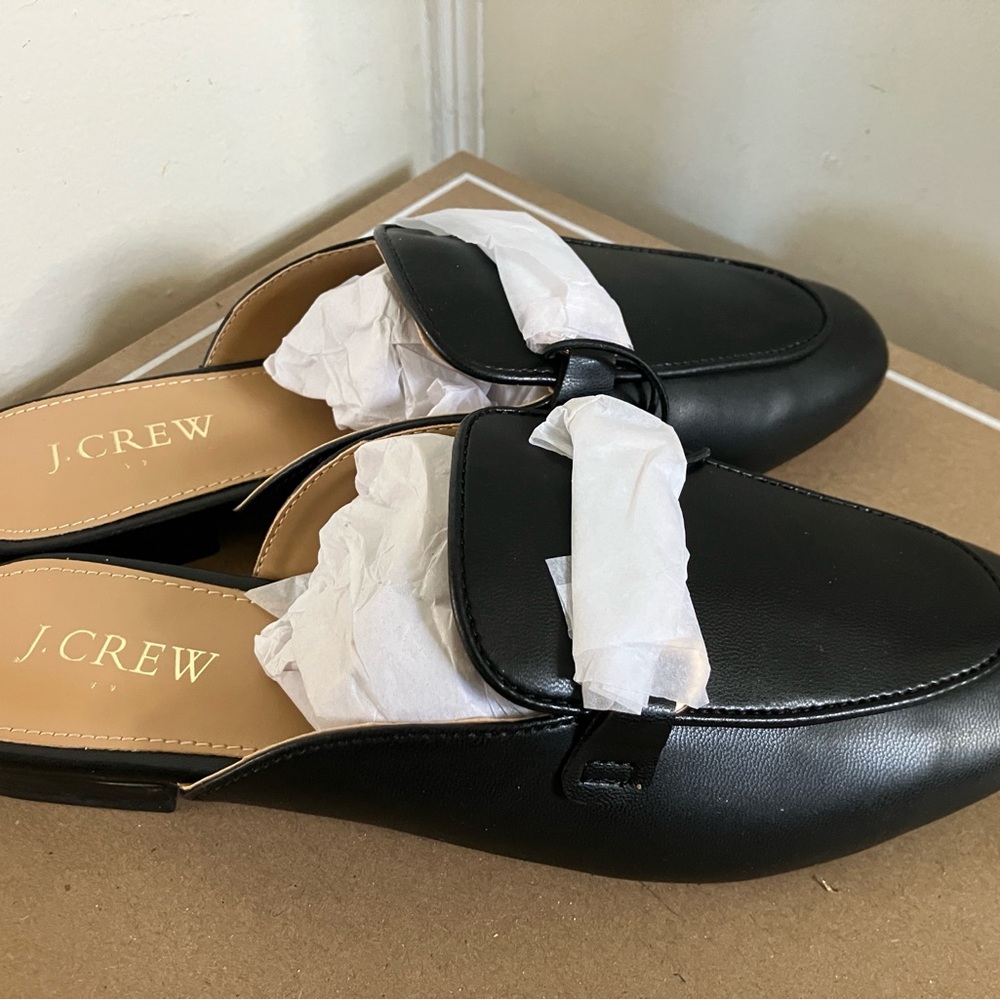 J. Crew Women's Classic Black Leather Loafers size 6